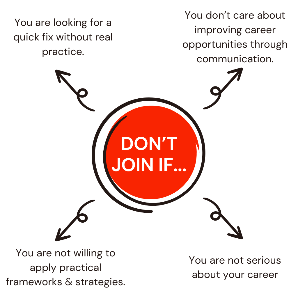 Don't join the 21-day English communication mentorship programme